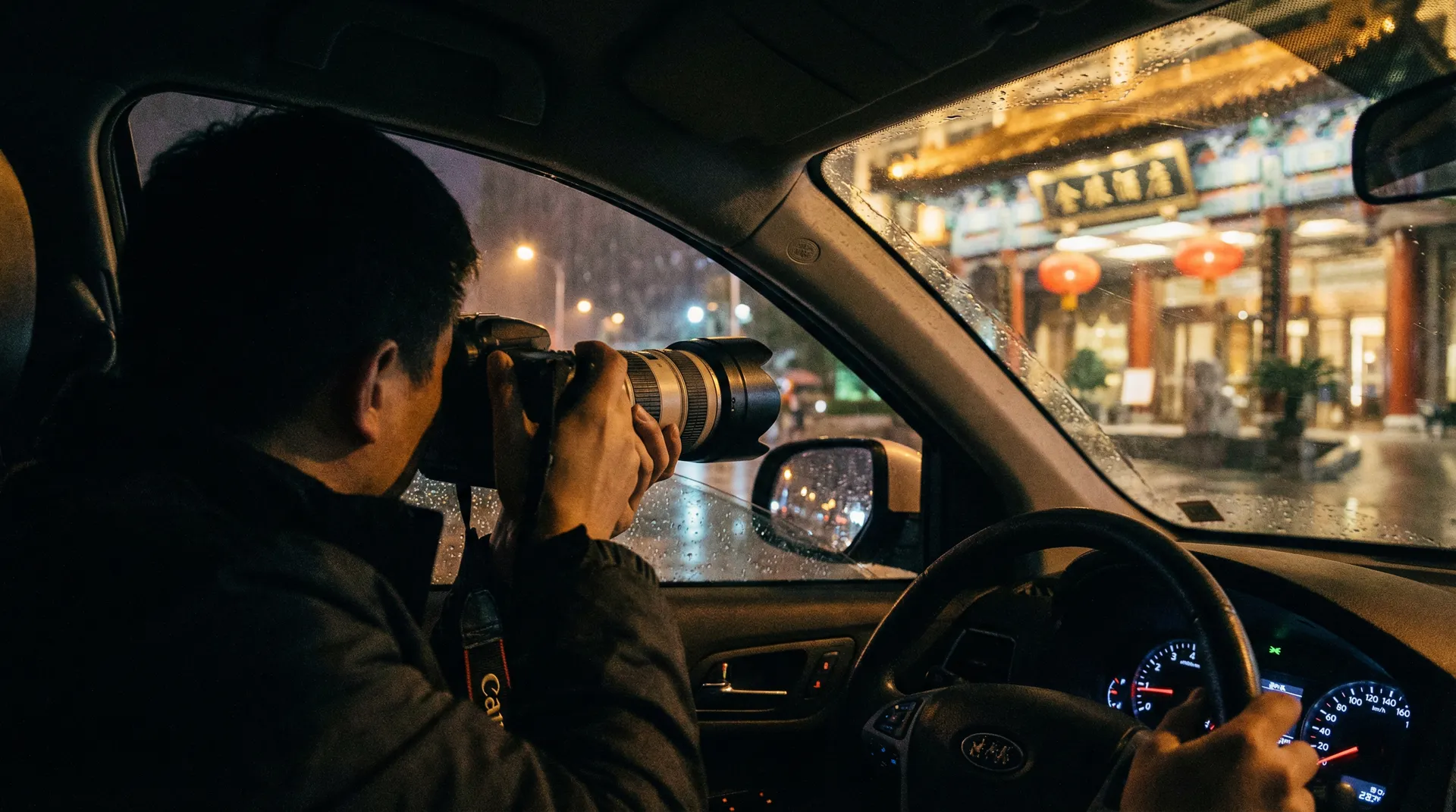 爱威奶 - 记者深夜跟踪拍摄明星行踪